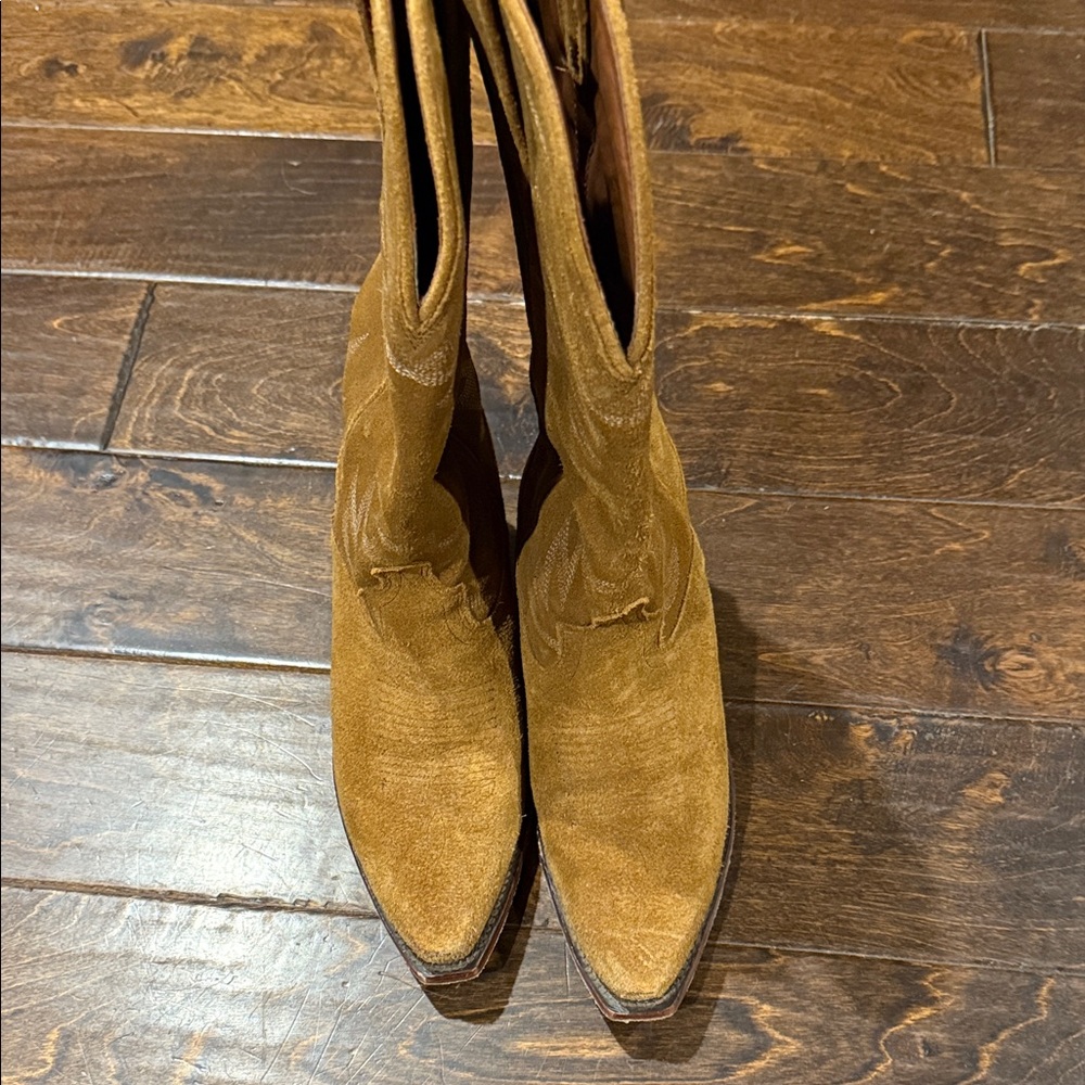 Tecovas Tan Heeled Boots